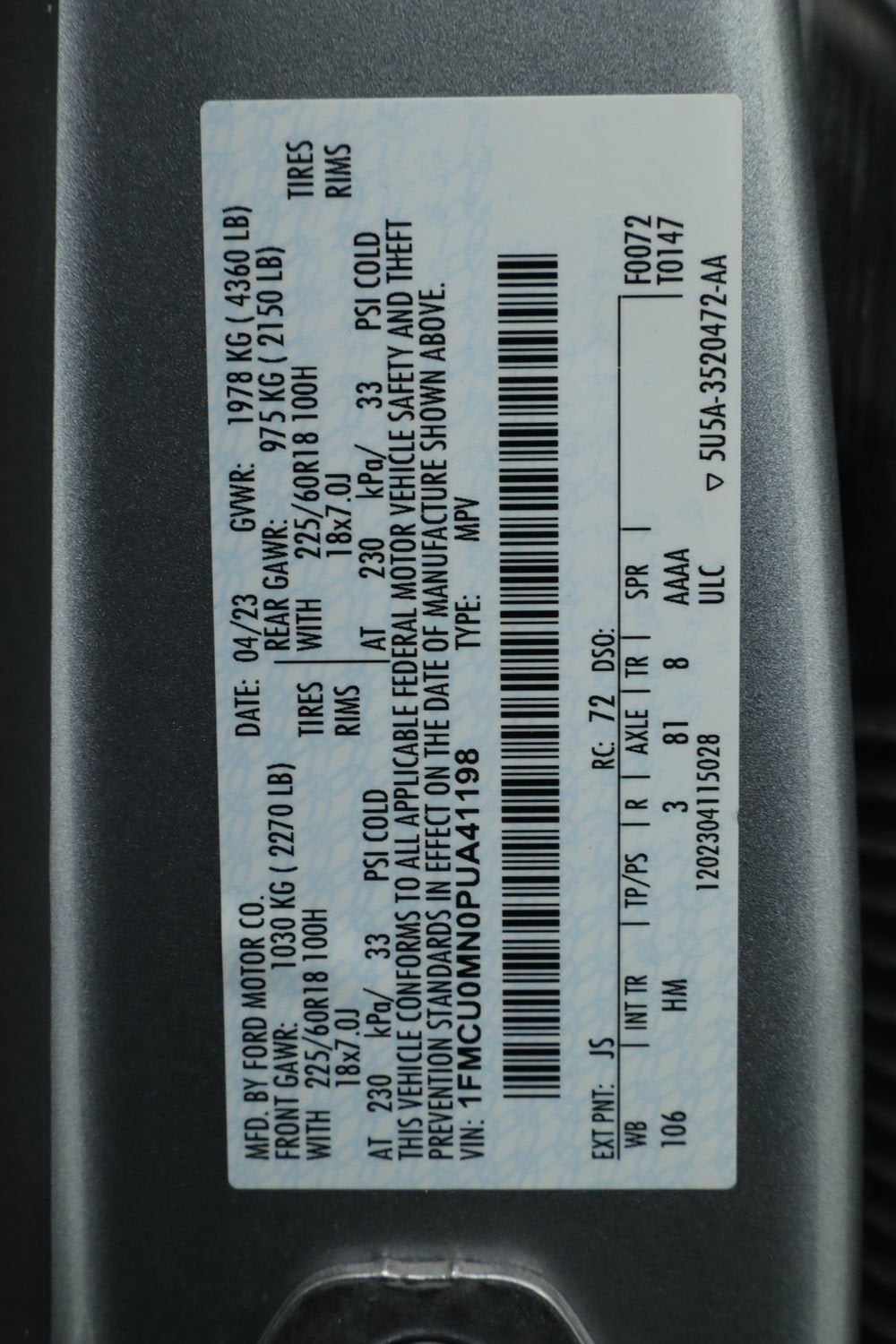 2023 Ford Escape ST-Line